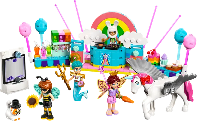 Verkleedfeestje met eenhoorn en fee LEGO-set