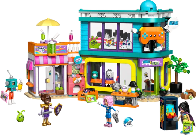 Stripboeken- en gamewinkel LEGO-set