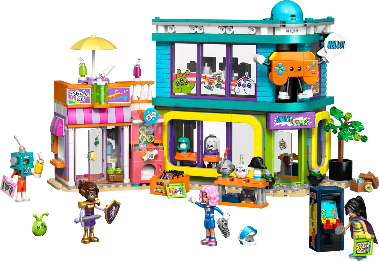 Stripboeken- en gamewinkel LEGO-set