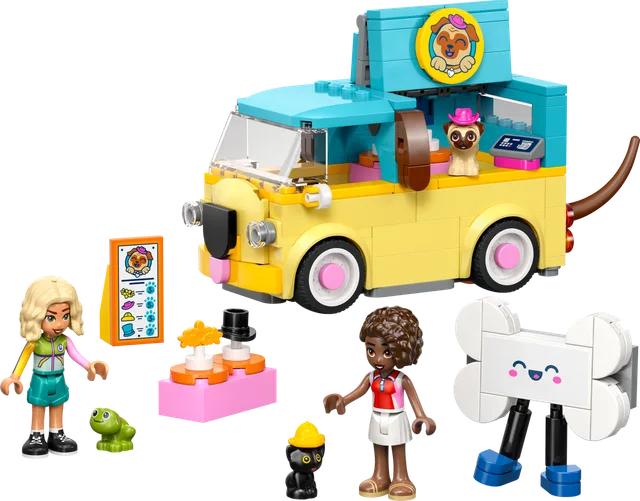Bestelwagen met dierenaccessoires LEGO-set