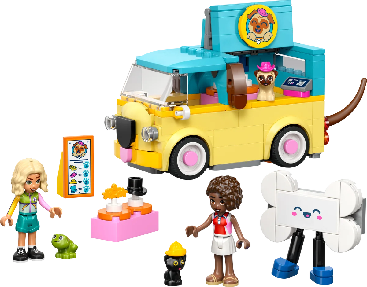 Bestelwagen met dierenaccessoires LEGO-set