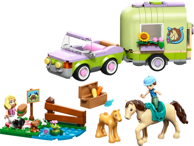 Trailer met paard en veulen LEGO-set