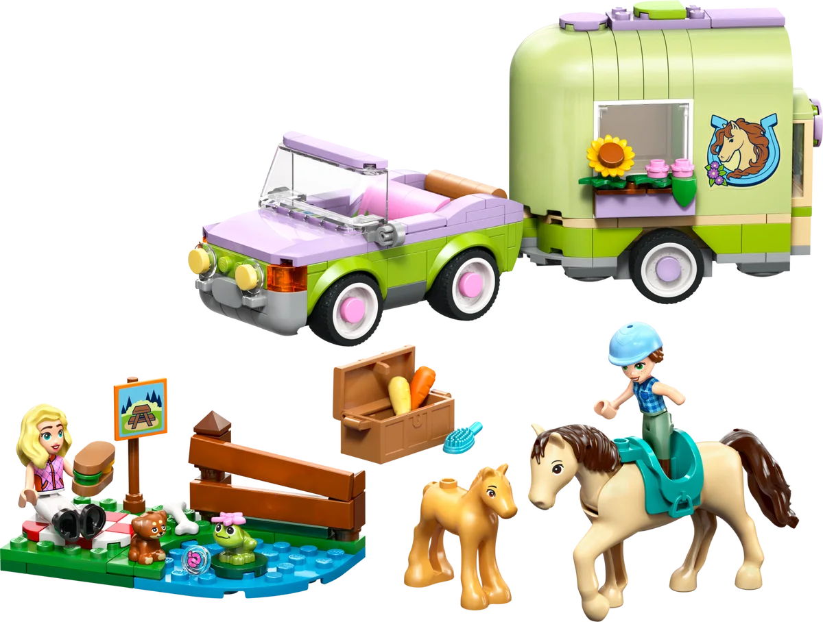 Trailer met paard en veulen LEGO-set