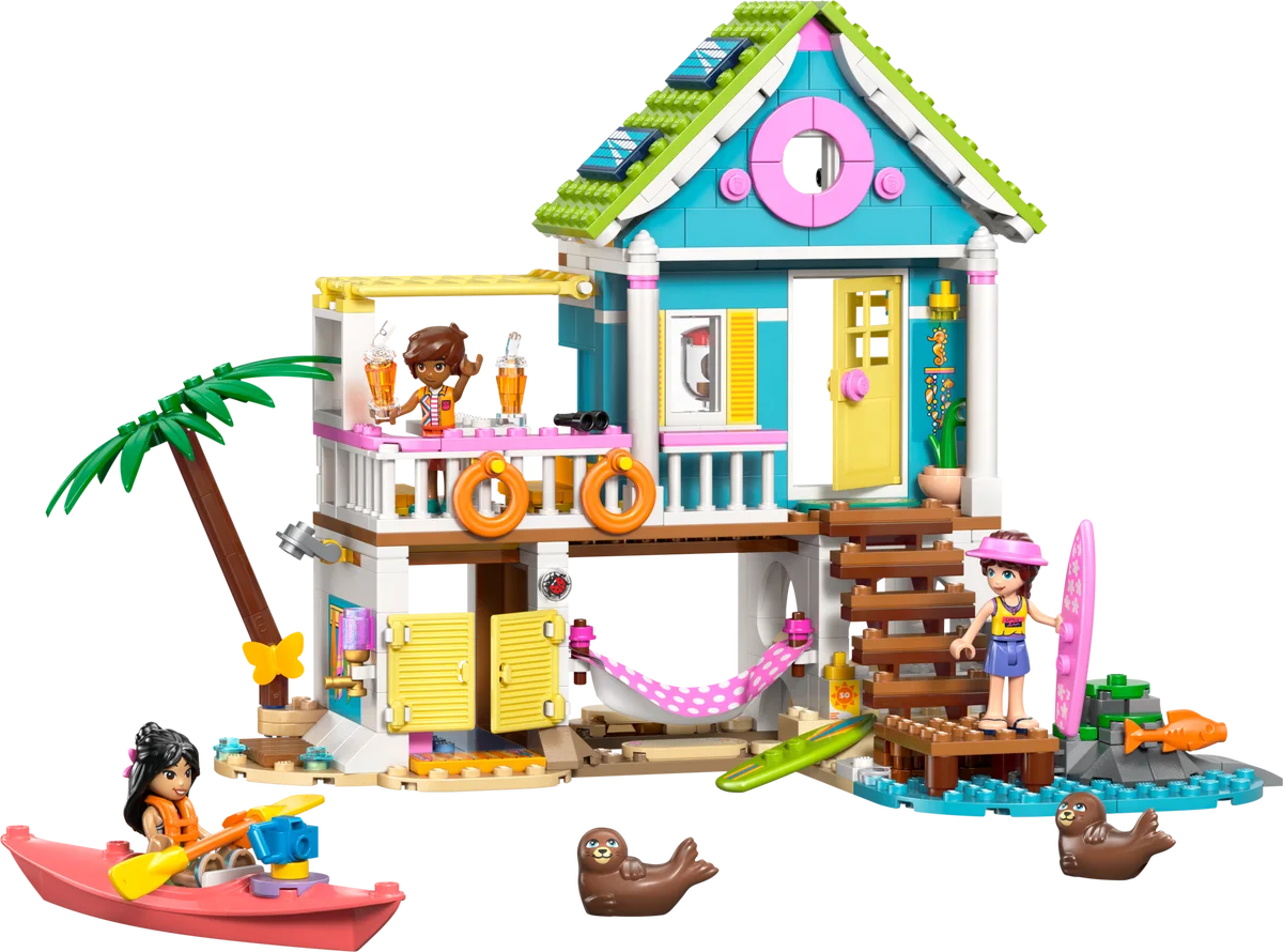 Strandhuis met zeehonden LEGO-set