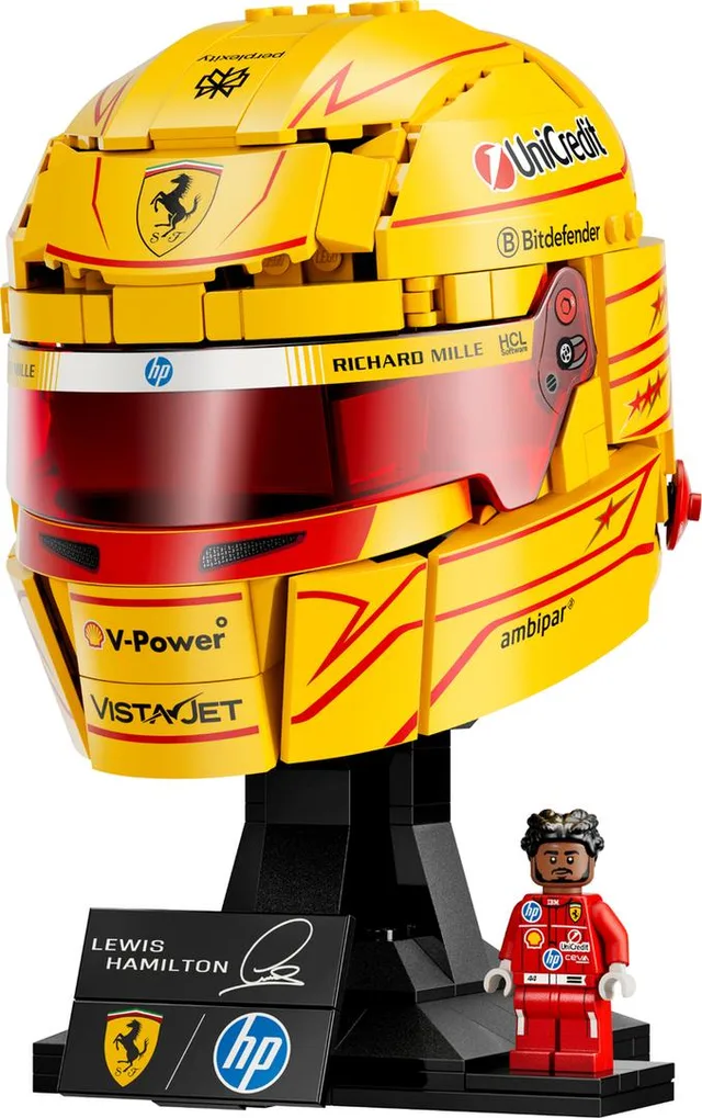 Scuderia Ferrari HP helm van Lewis Hamilton LEGO-set