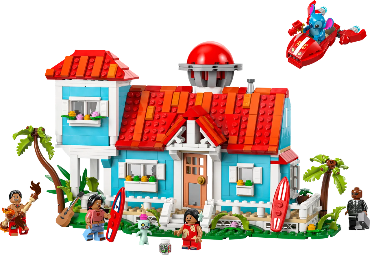 Lilo en Stitch strandhuis LEGO-set