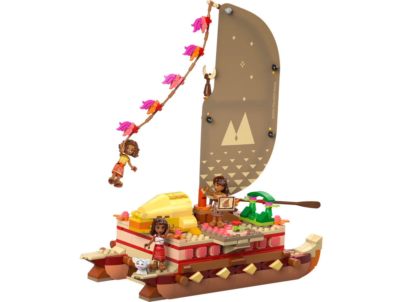 Vaiana's avonturenkano LEGO-set
