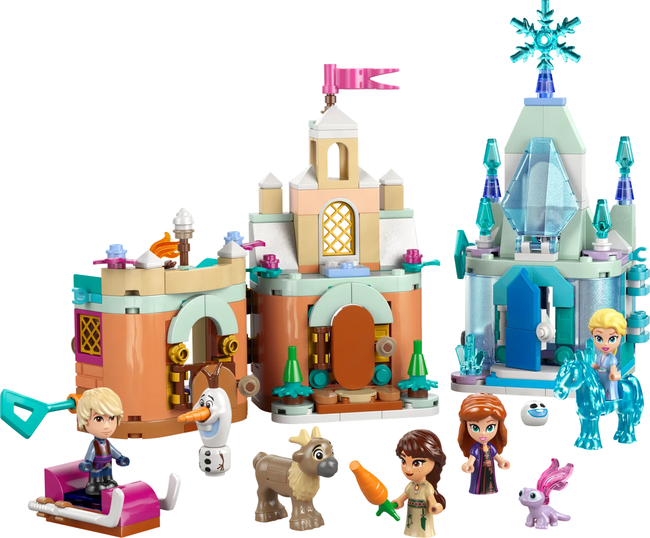 Mini kasteel van Arendelle en Elsa's ijspaleis LEGO-set