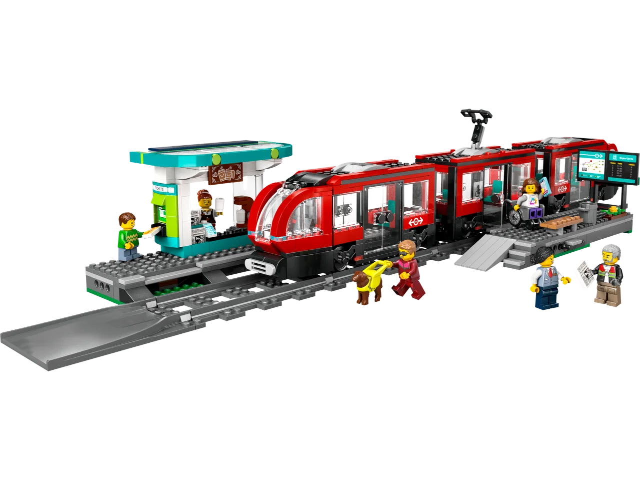 Stadstram en station LEGO-set