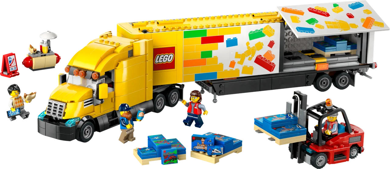 Gele vrachtwagen LEGO-set