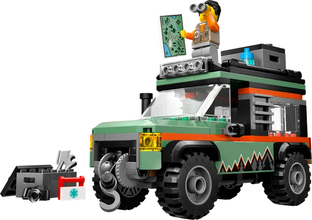 4x4 terreinwagen voor in de bergen LEGO-set