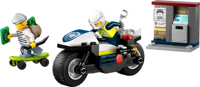 Achtervolging op politiemotor LEGO-set