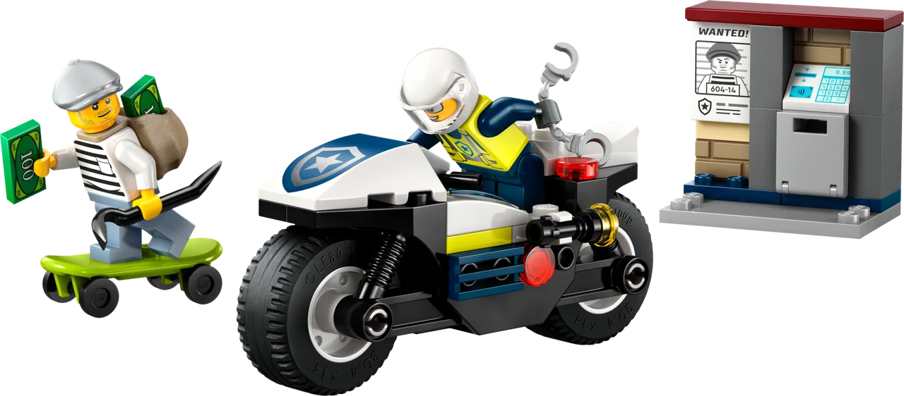 Achtervolging op politiemotor LEGO-set