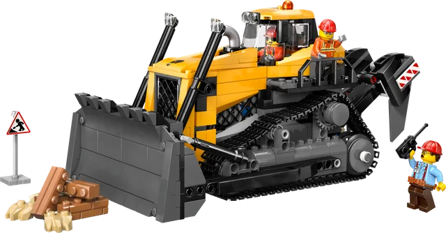 Gele bulldozer LEGO-set