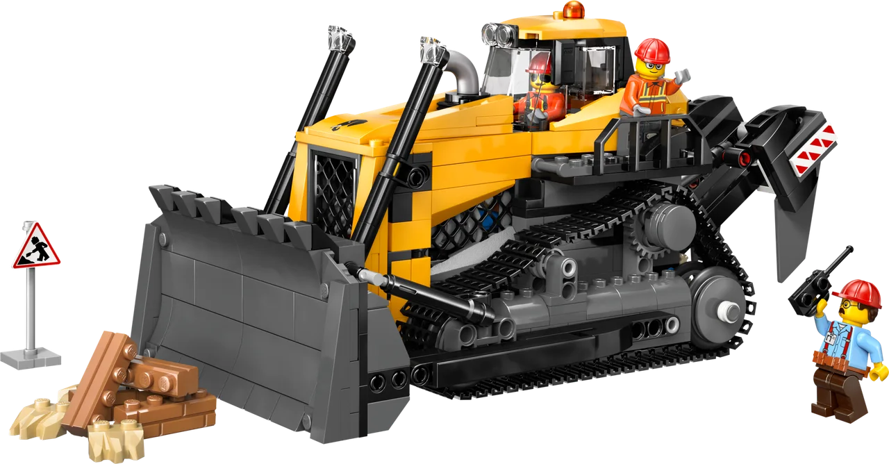 Gele bulldozer LEGO-set