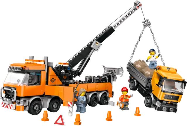 Zware sleepwagen met kraan LEGO-set