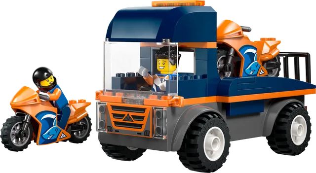 Transportwagen voor motoren LEGO-set
