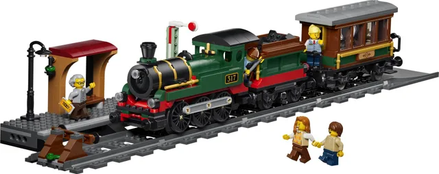 Vintage stoomtrein LEGO-set