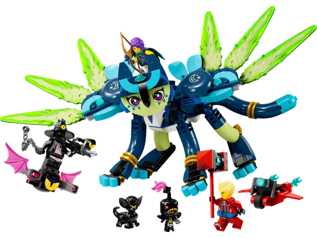 Zoey and Zian the Cat-Owl LEGO-set