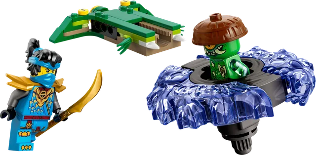 Nya vs. mutatiemonster in spinner LEGO-set