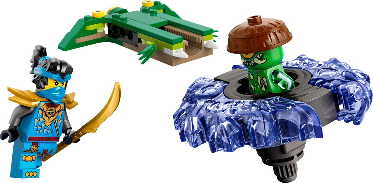 Nya vs. mutatiemonster in spinner LEGO-set
