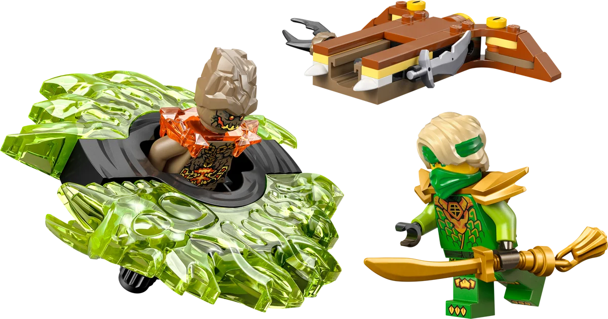 Lloyd vs. aardemonster in spinner LEGO-set