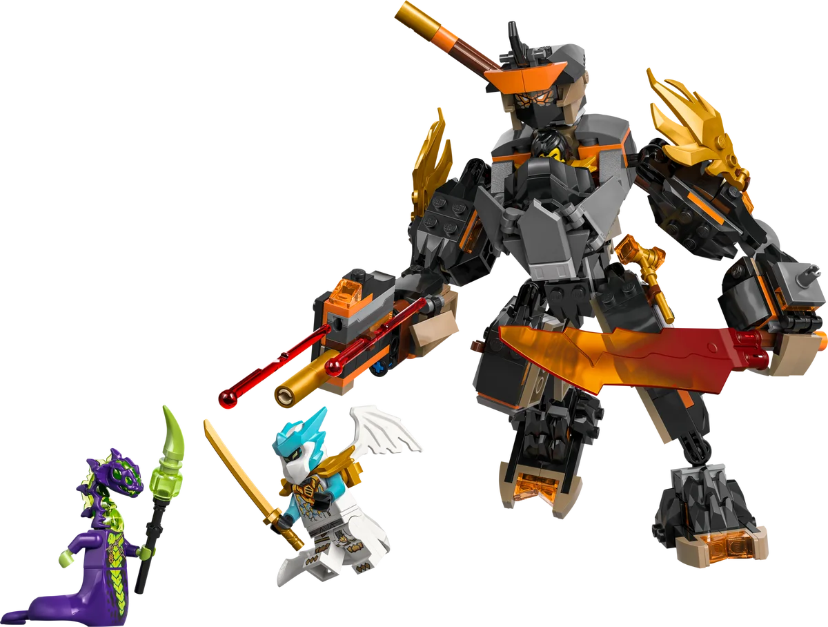 Cole's missiemecha en draak Zane LEGO-set