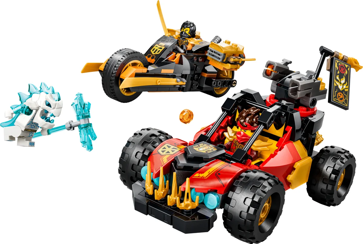 Kai en Cole's combivoertuigen LEGO-set