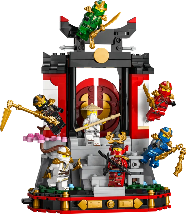 15-jarig jubileum: Display met ninjapersonages LEGO-set