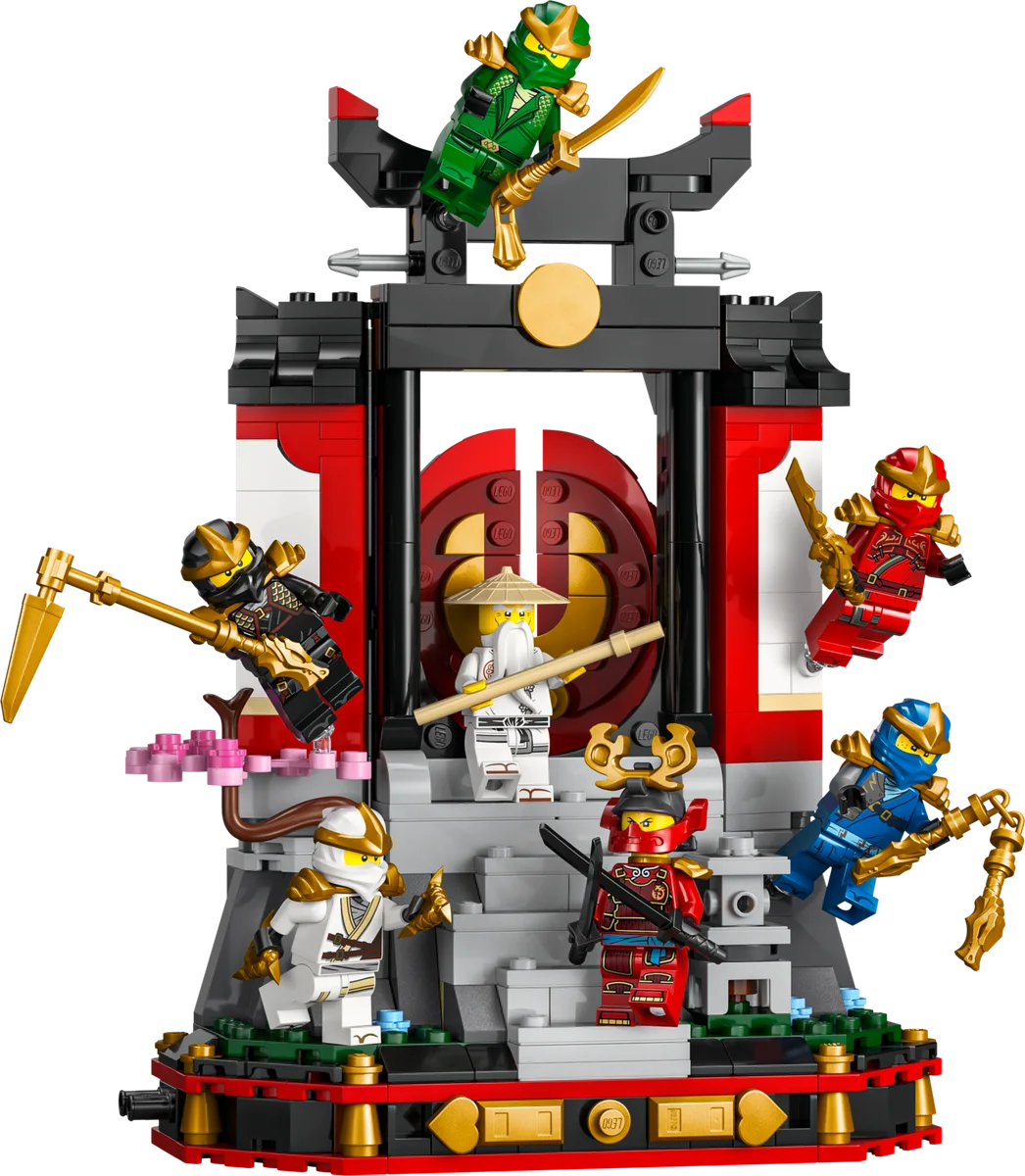 15-jarig jubileum: Display met ninjapersonages LEGO-set