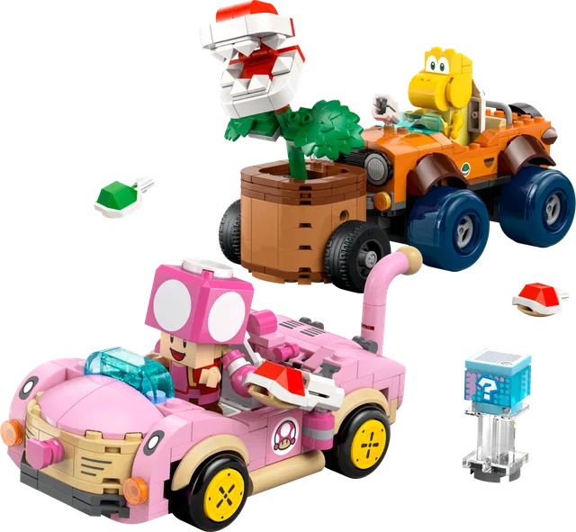 Mario Kart - Achtervolging met de Piranha Plant LEGO-set
