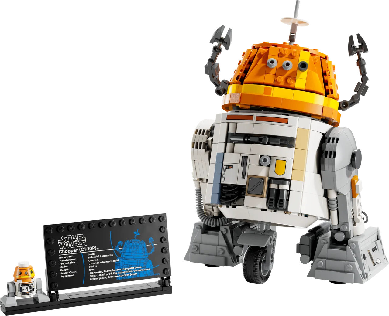 Chopper (C1-10P) Astromech Droid LEGO-set