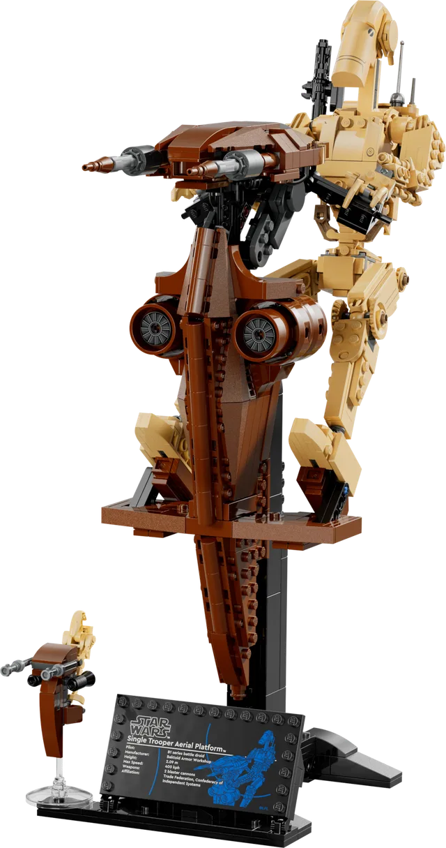 Battle Droid met STAP LEGO-set