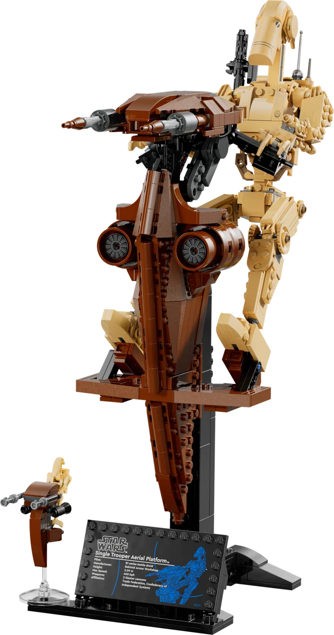 Battle Droid met STAP LEGO-set