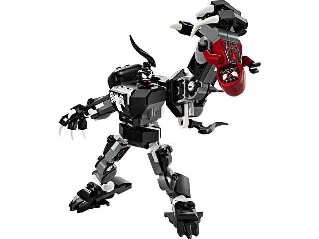 Venom Mech Armor vs. Miles Morales LEGO-set