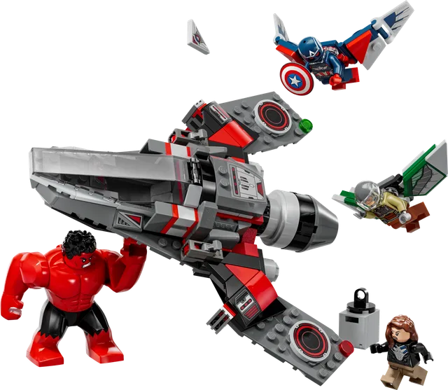 Captain America vs. Red Hulk Battle LEGO-set
