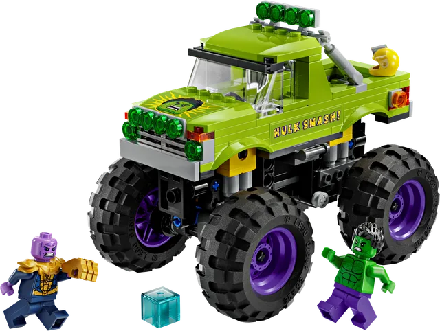 De Hulk truck vs. Thanos LEGO-set