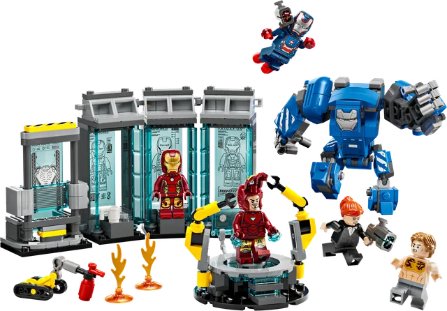 Iron Mans laboratorium: harnasruimte LEGO-set