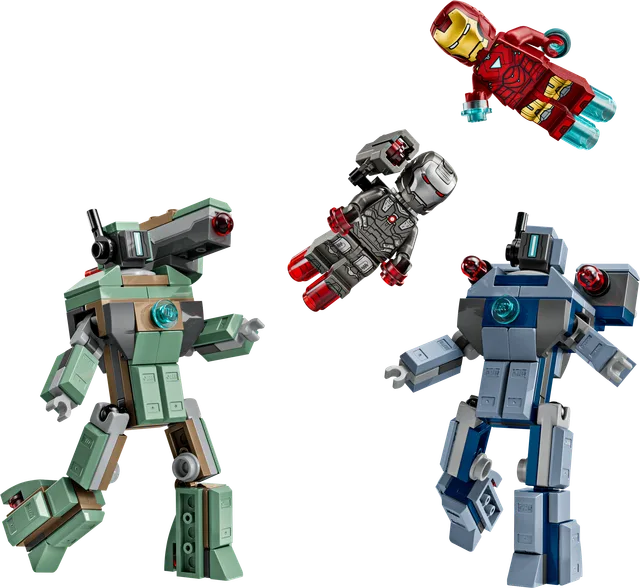 Iron Man en War Machine vs. Hammer Drones LEGO-set
