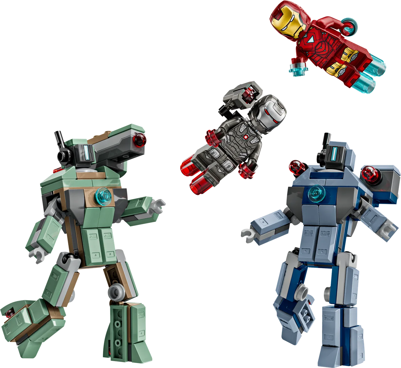 Iron Man en War Machine vs. Hammer Drones LEGO-set