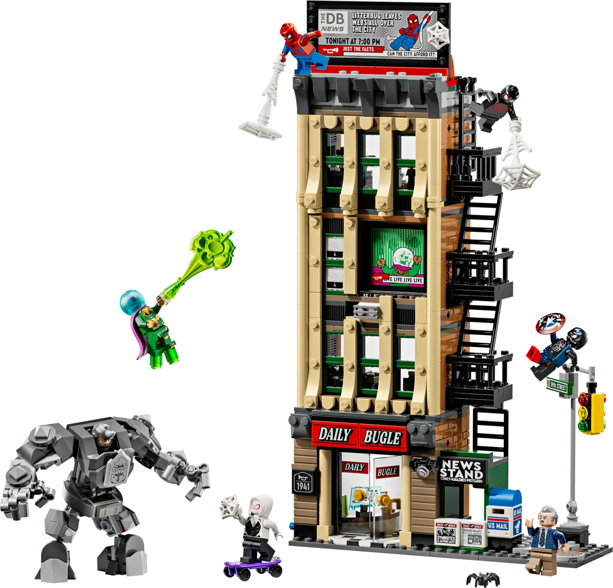 Spider-Man vs. Mysterio: de Daily Bugle LEGO-set