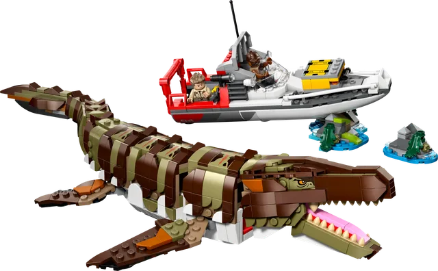 Bouwbare Mosasaurus bootmissie LEGO-set
