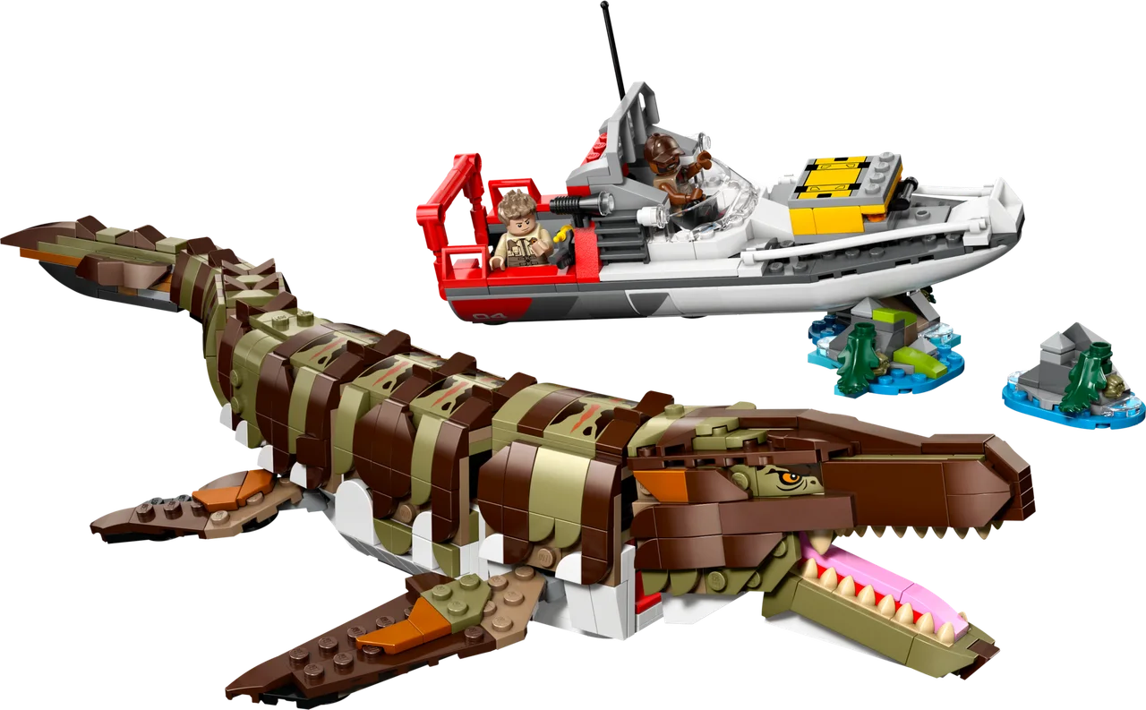 Bouwbare Mosasaurus bootmissie LEGO-set