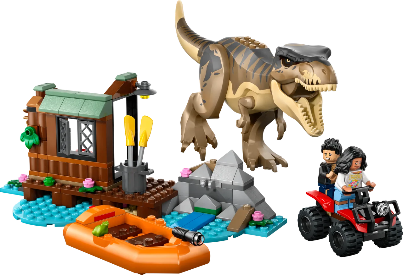 T. rex rivierontsnapping LEGO-set