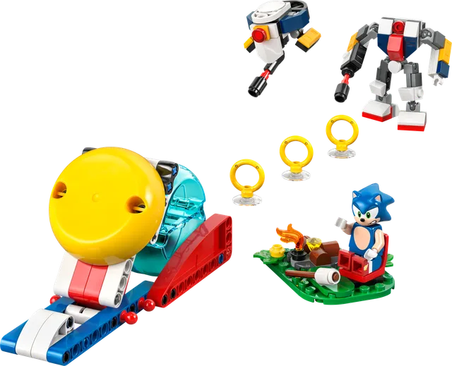 Sonics krachtmeting bij het kampvuur LEGO-set