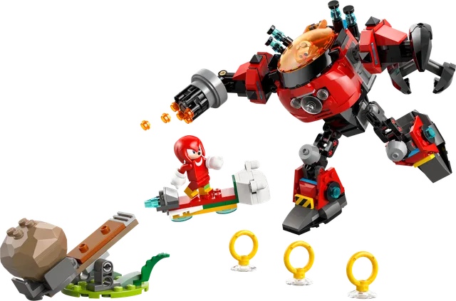 Knuckles vs. Dr. Eggman Egg Crusher mecha LEGO-set