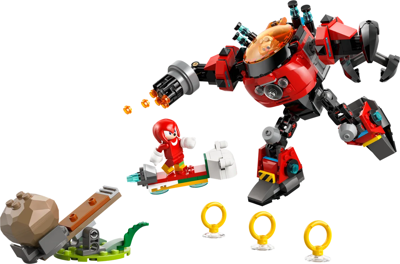 Knuckles vs. Dr. Eggman Egg Crusher mecha LEGO-set