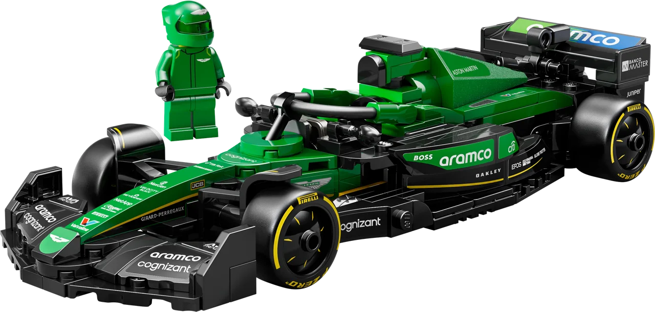 Aston Martin Aramco F1 AMR24 racewagen LEGO-set